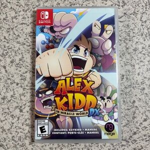 Alex Kidd In Miracle World Dx - Nintendo Switch Complete w/Manual & Keychain